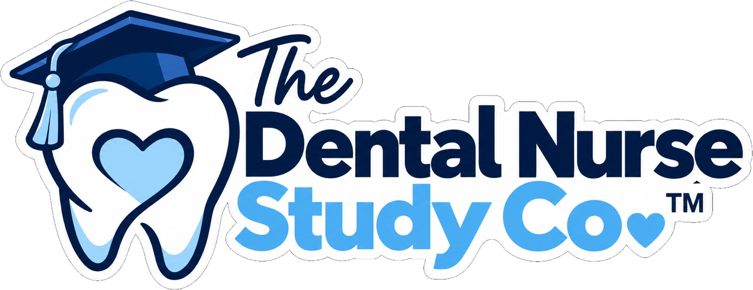 The Dental Nurse Study Co. tooth and graduation cap logo